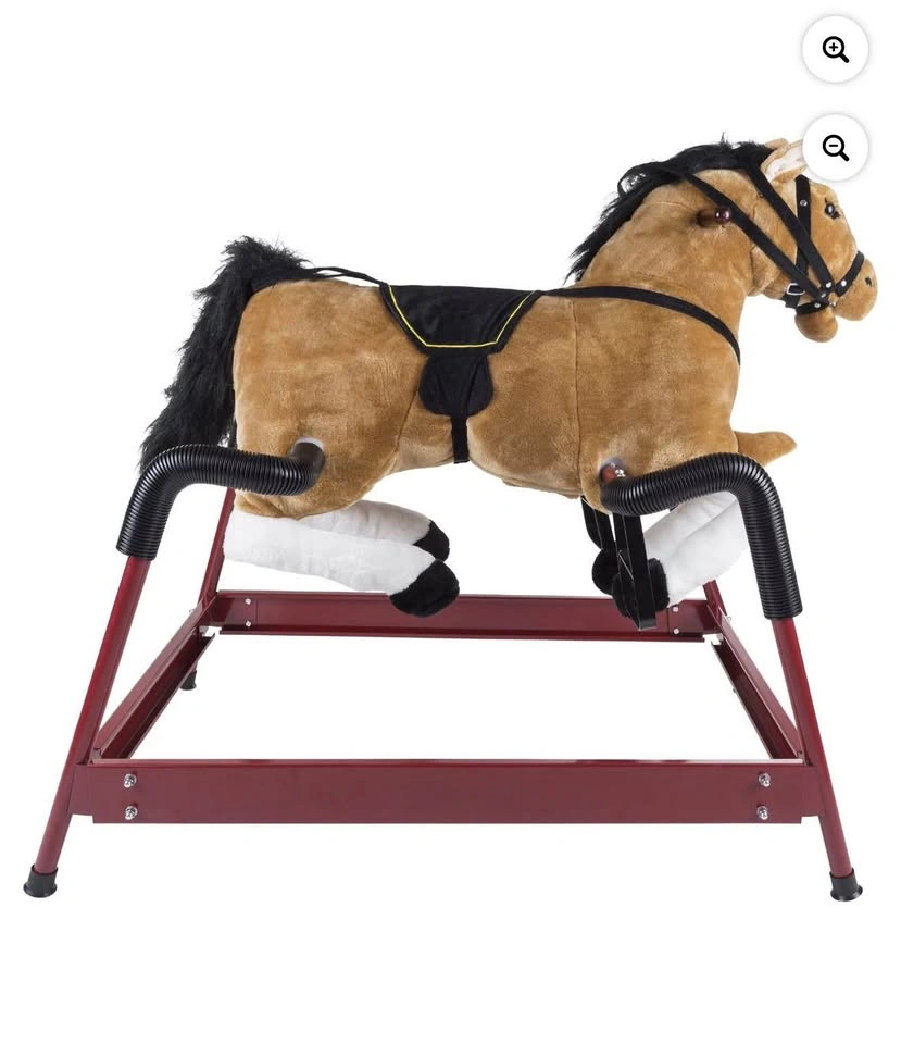 Brand New Happy Trails Brown Spring Rocking Horse Ride-On Toy - photo 3