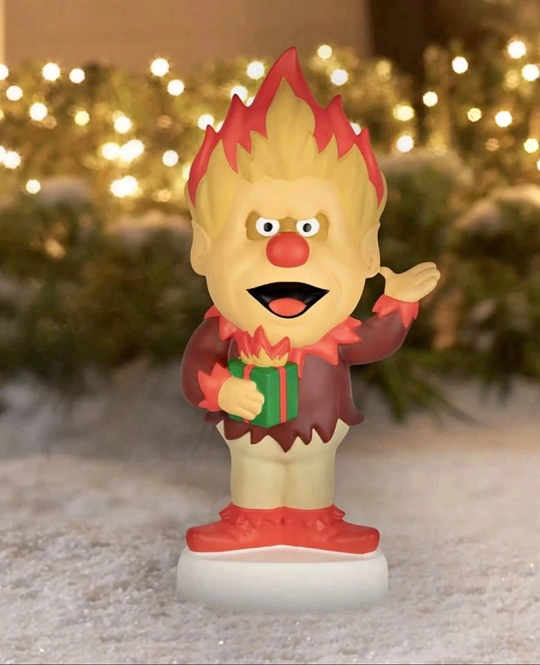 Brand New 32” LED Lighted Heat Miser Christmas Blow Mold Figure