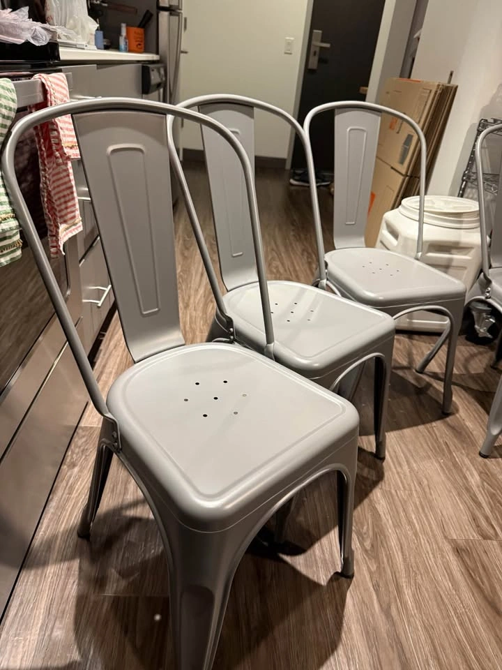 Metal dining chairs (4, can be sold separately) - photo 3