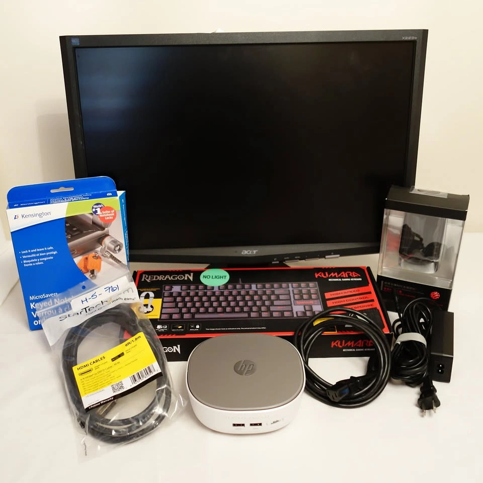HP Pavilion MINI Desktop & Acer 22" LCD Monitor Bundle