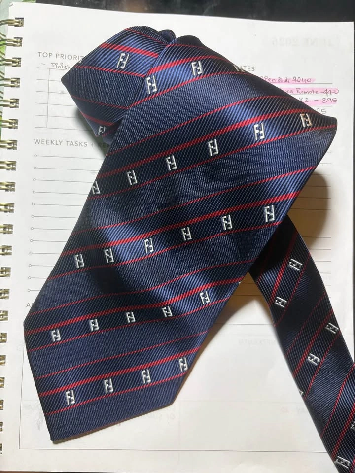 Fendi Silk Tie & Matching Cufflink Set – $250 - photo 2