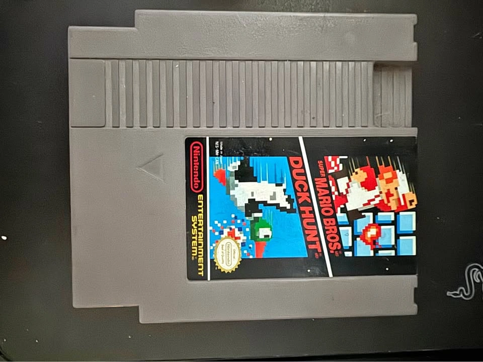Super Mario Bros. and Duck Hunt NES Game Cartridge