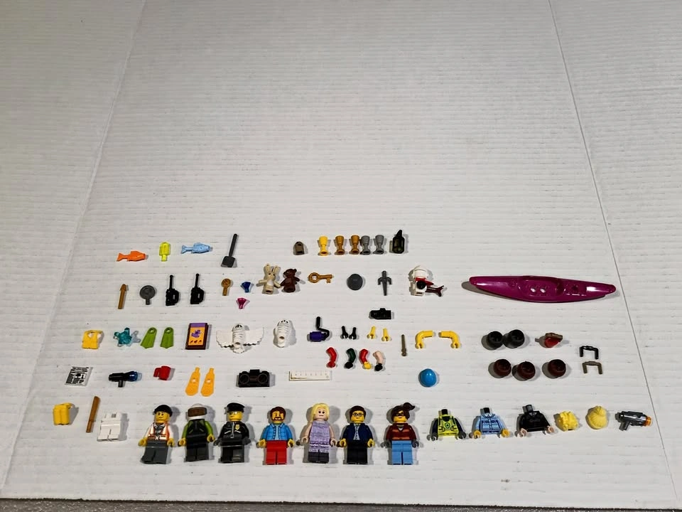 Lot of Lego Minifigs and Minifig Parts and Accessories