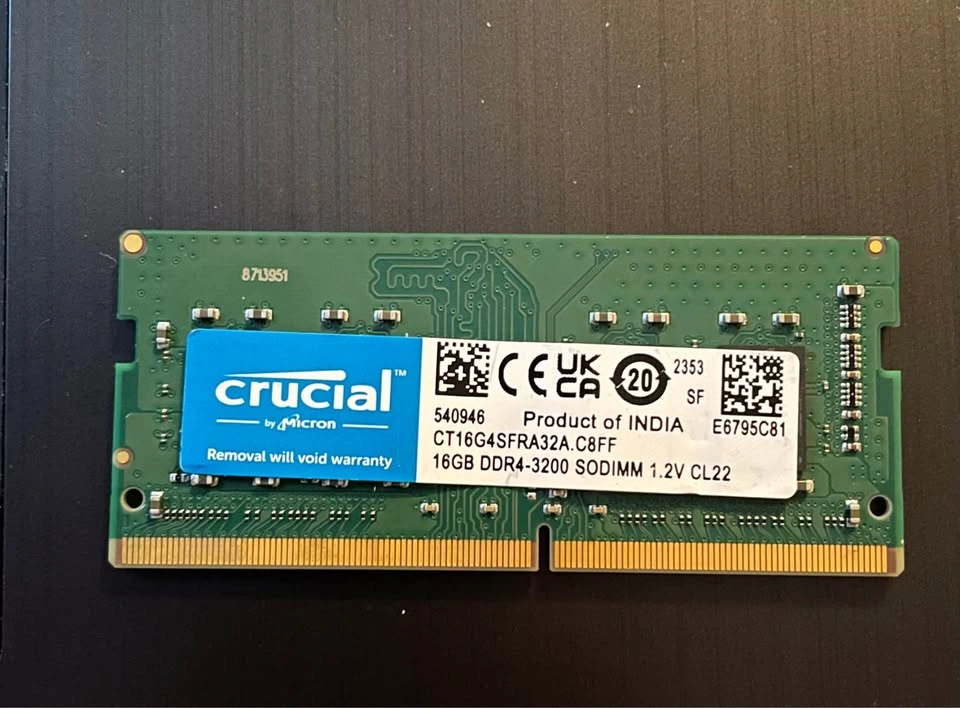 Crucial 16GB DDR4 Laptop RAM (3200MHz SODIMM) - photo 3