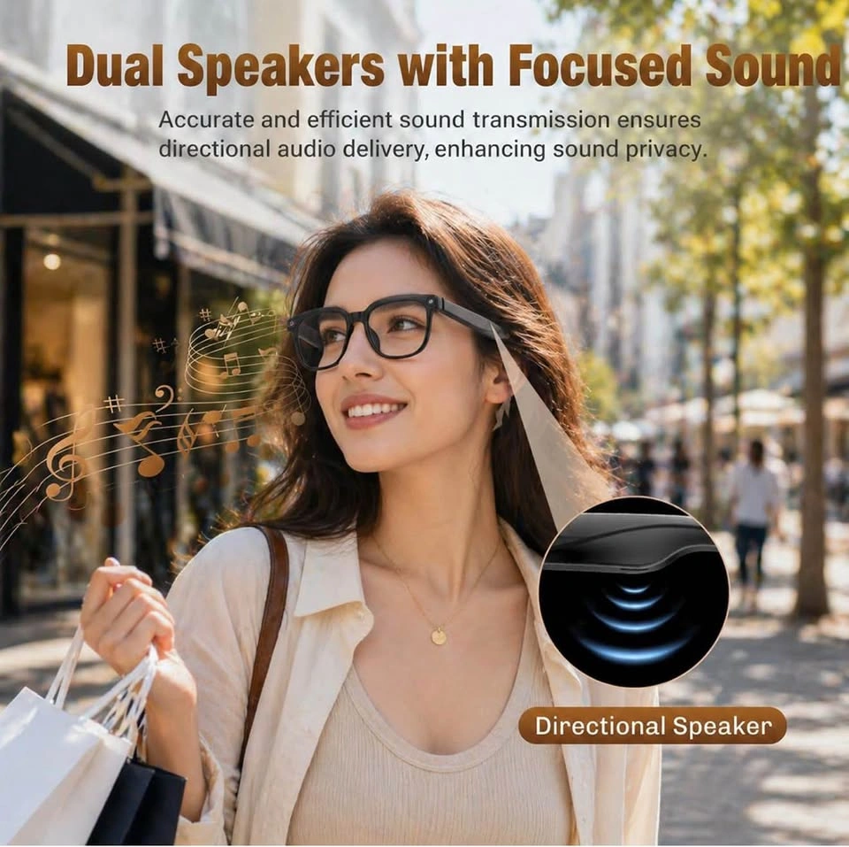AI Smart Glasses with 4K Camera (Transparent Lens) - photo 2