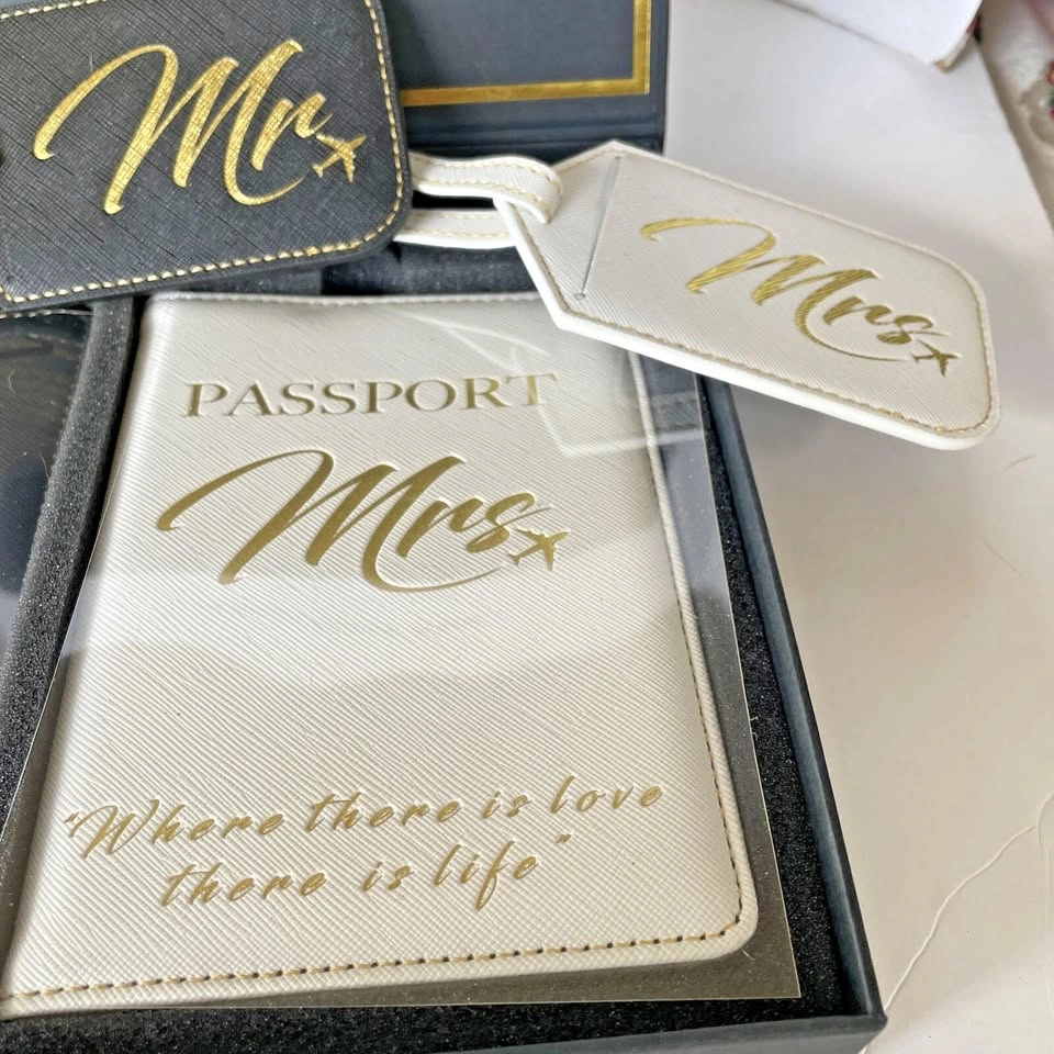 Deluxy Mr. & Mrs. Luggage Tag/Passport Holder Set - photo 4