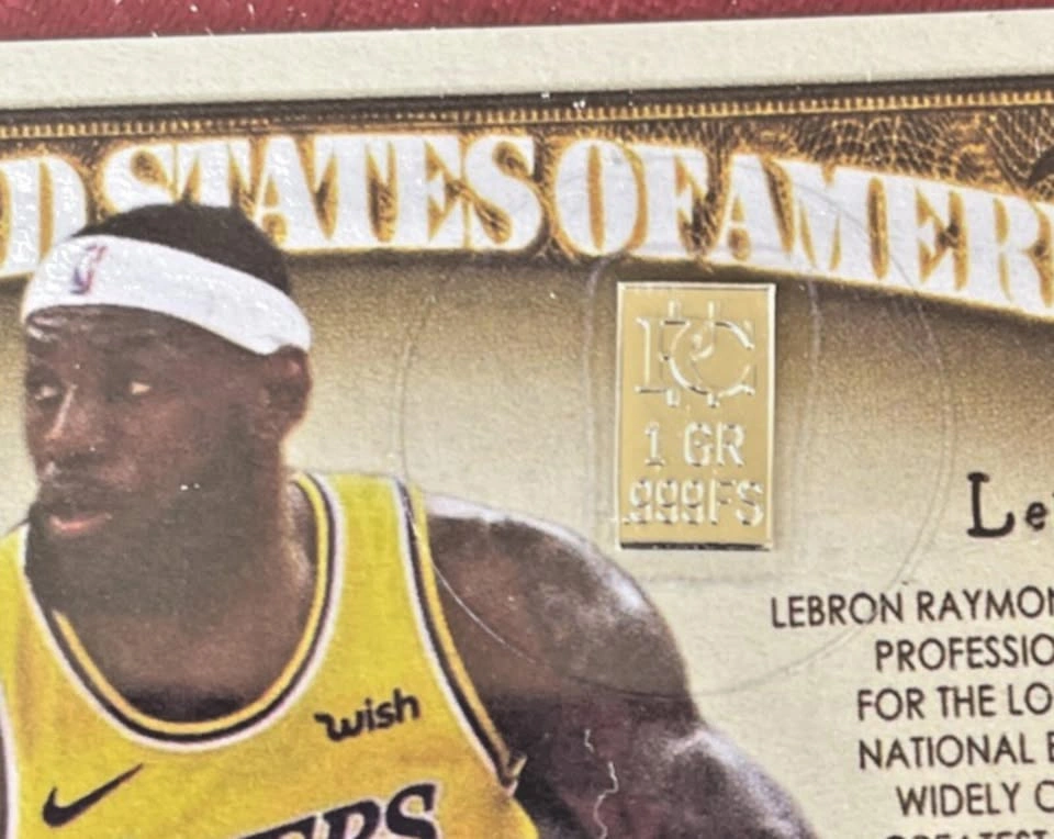 Lot of 2 NBA WNBA Novelty 1 Million dollar bills with 1g Silver - photo 3