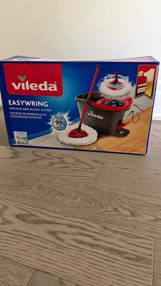 New Vileda Spin Mop & Bucket Floor Cleaning