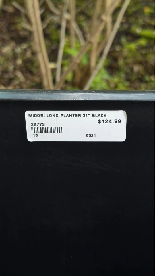 Veradek MIDORI LONG PLANTER 31" BLACK - photo 2