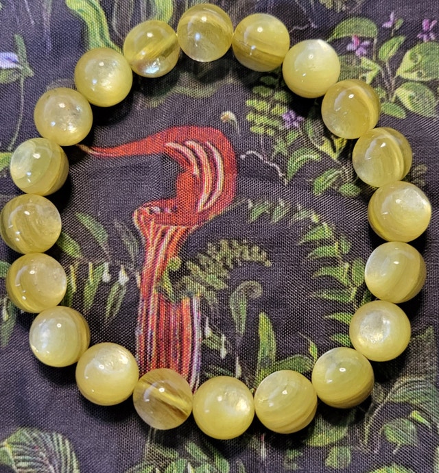 Golden Mica and Golden Lepidolite Bracelet