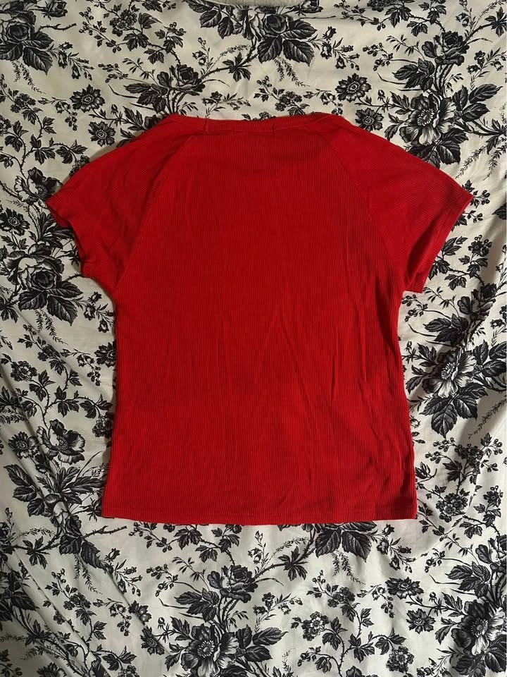 Women's Red Alternative Baby Tee - photo 2
