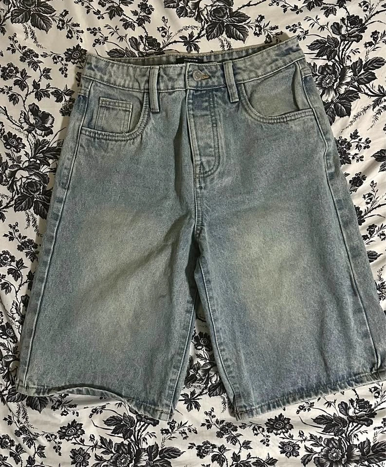 Women's Light Wash Blue Denim Shorts