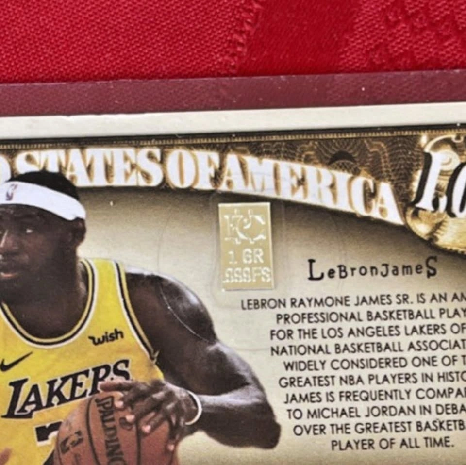 Lot of 3 NBA Novelty 1 Million Dollar Bills with 1g Silver - photo 3
