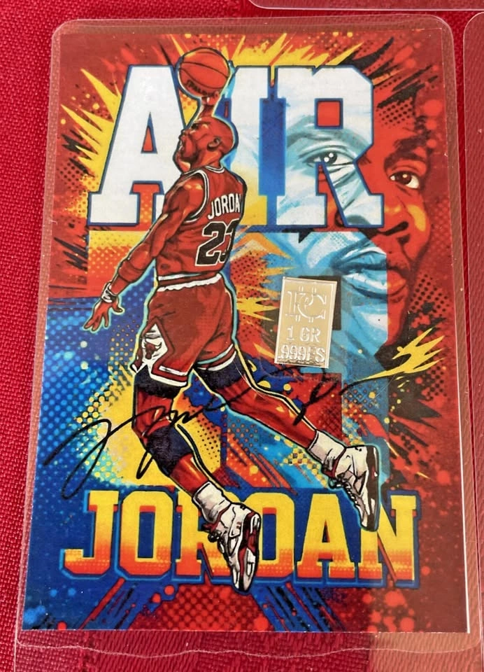 Lot of 3 1gr 999 Fine Silver Cards: Jordan, KISS, Pikachu - photo 3