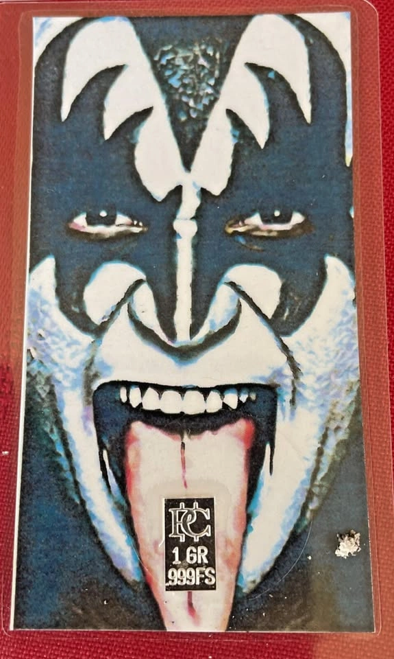 Lot of 3 1gr 999 Fine Silver Cards: Jordan, KISS, Pikachu - photo 4