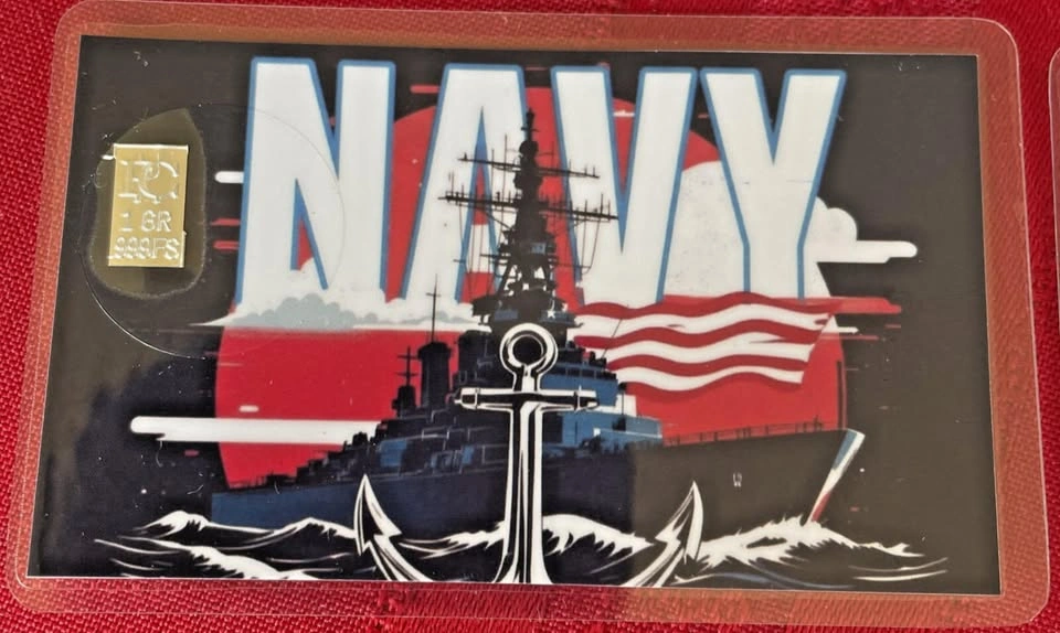 Lot of 4 Patriotic Cards 3 cards with 1gr 999 silver each - photo 4