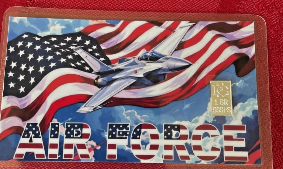 Lot of 4 Patriotic Cards 3 cards with 1gr 999 silver each - photo 5