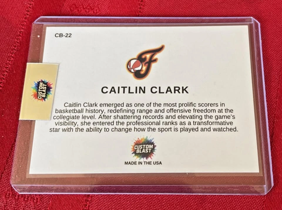 Custom Blast Fan Art Caitlin Clark CB-22 Basketball Card - photo 2