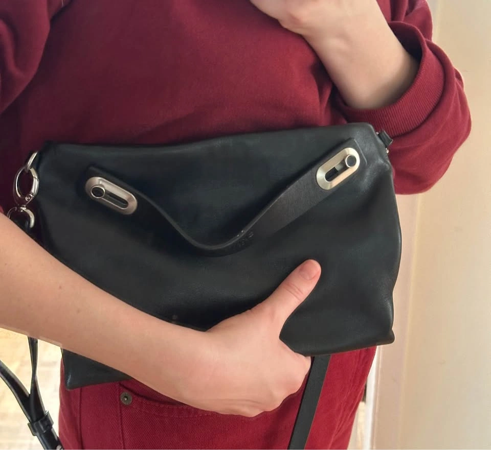 Skagen Black Leather Shoulder/Hand Bag - photo 2