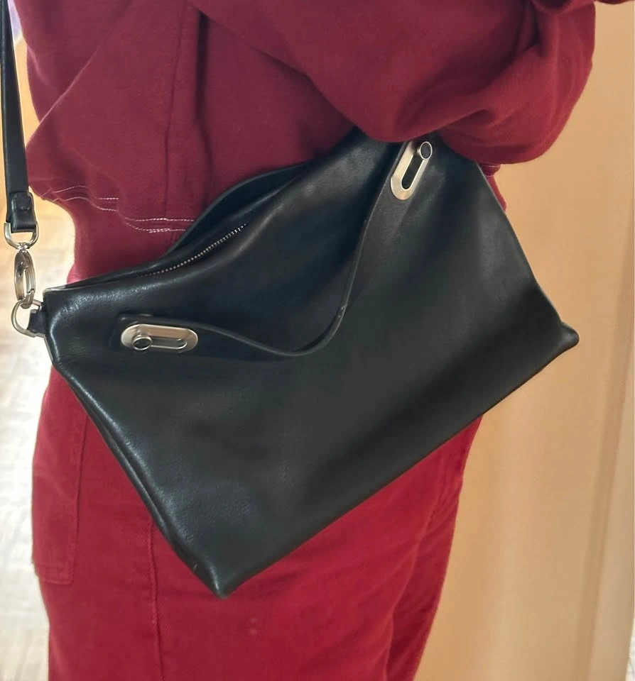 Skagen Black Leather Shoulder/Hand Bag - photo 3