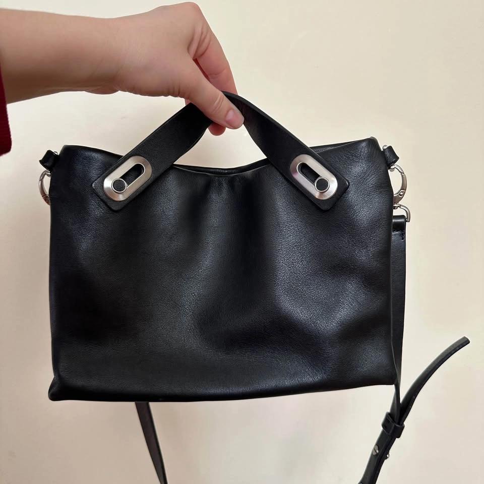 Skagen Black Leather Shoulder/Hand Bag - photo 4