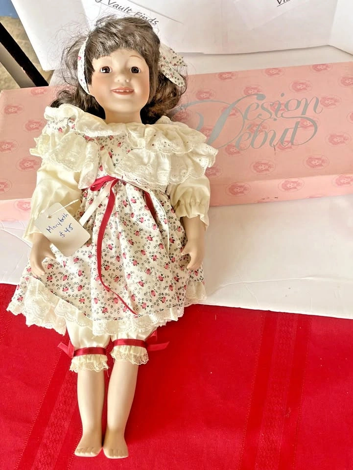 Vintage Design Debut Marybeth Porcelain Doll Limited Edition