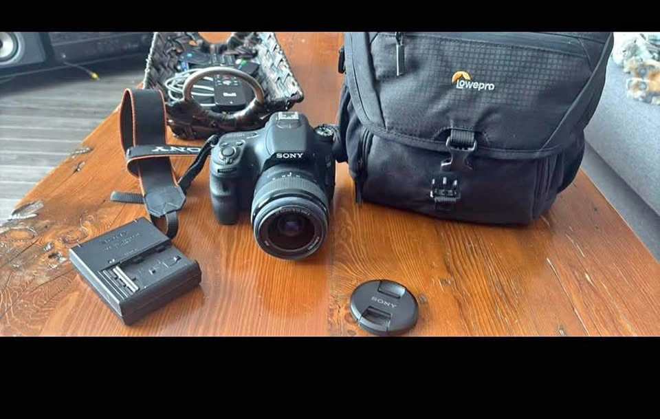 Sony Alpha a58 DSLR Camera + 18–55mm Lens + Charger + Bag
