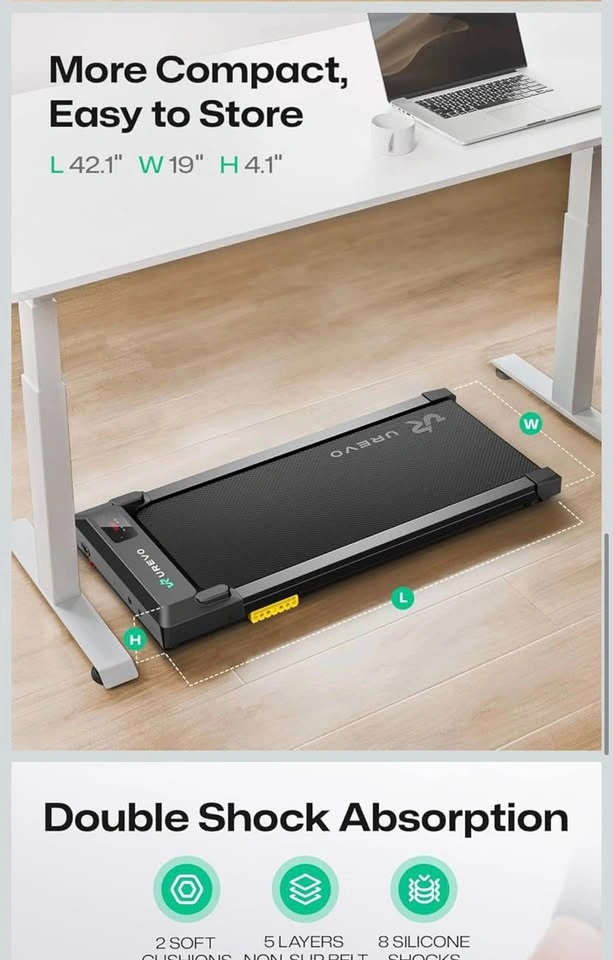 New - UREVO Under Desk Walking Pad Treadmill - photo 4