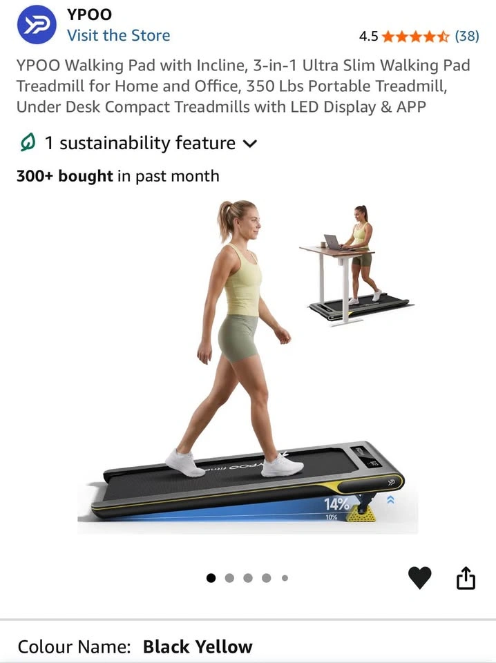 New - YPOO Walking Pad with Incline, 3-in-1 Ultra Slim - photo 4