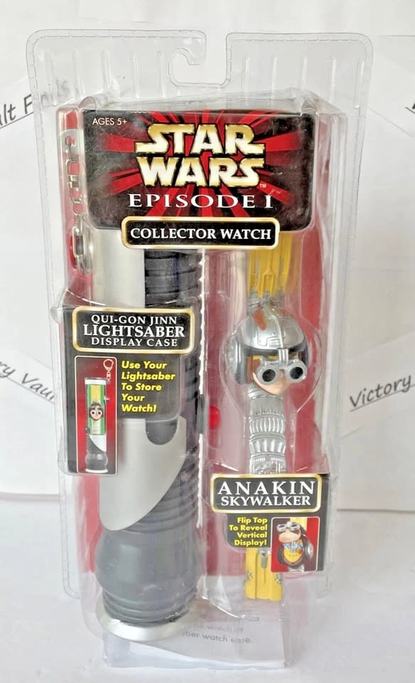 Star Wars Episode 1 Collector Watch w/ Lightsaber Display Case