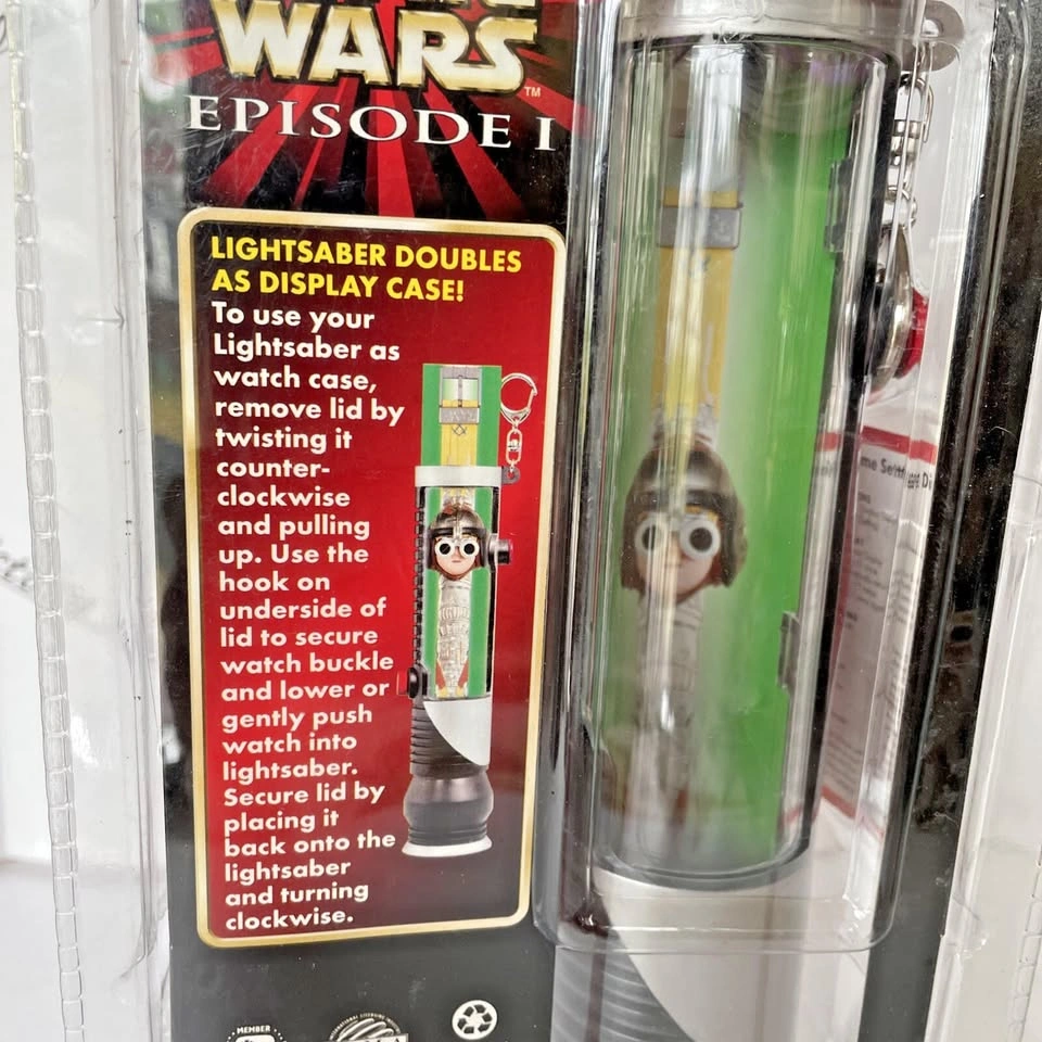 Star Wars Episode 1 Collector Watch w/ Lightsaber Display Case - photo 5