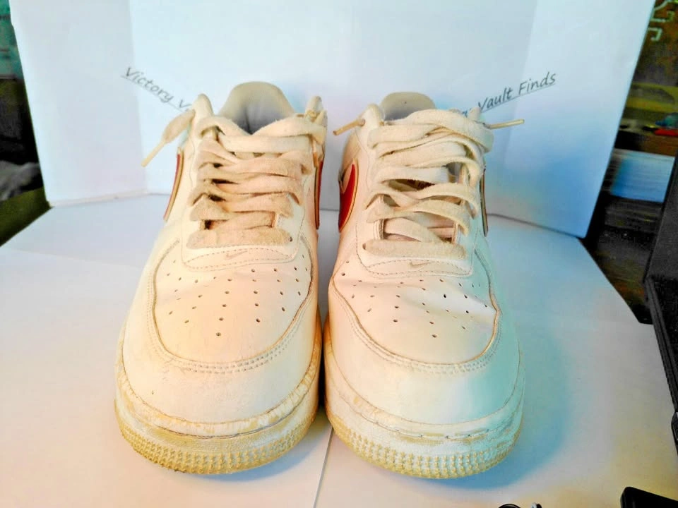 Used NIKE AIR FORCE 1 Low Size 11 White/Gym Red - photo 5