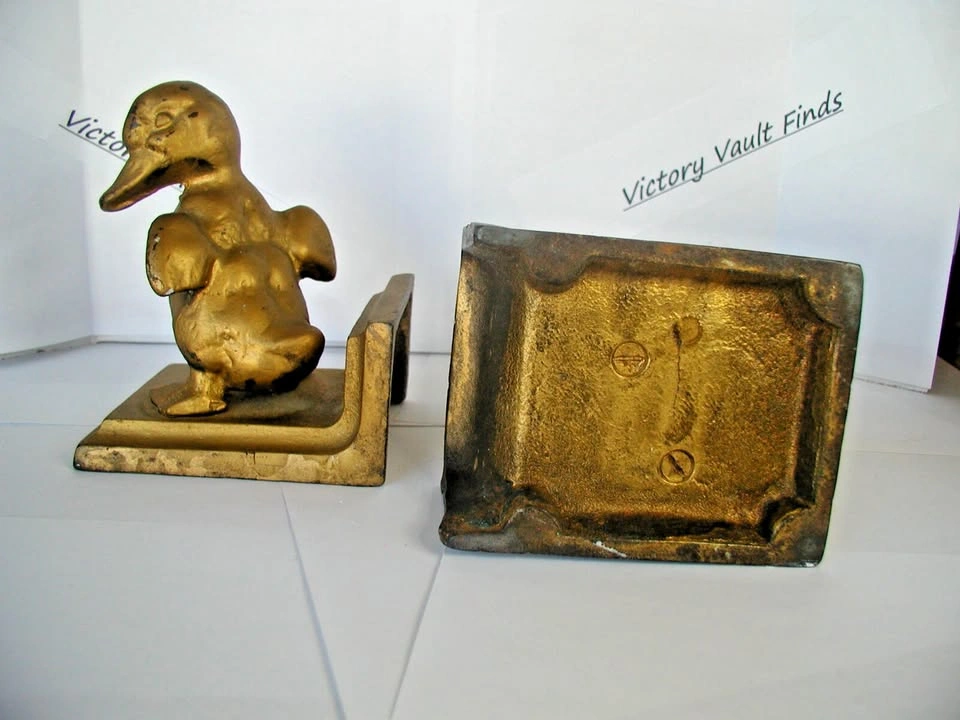Vintage Duck Bronze colored Bookends - photo 2