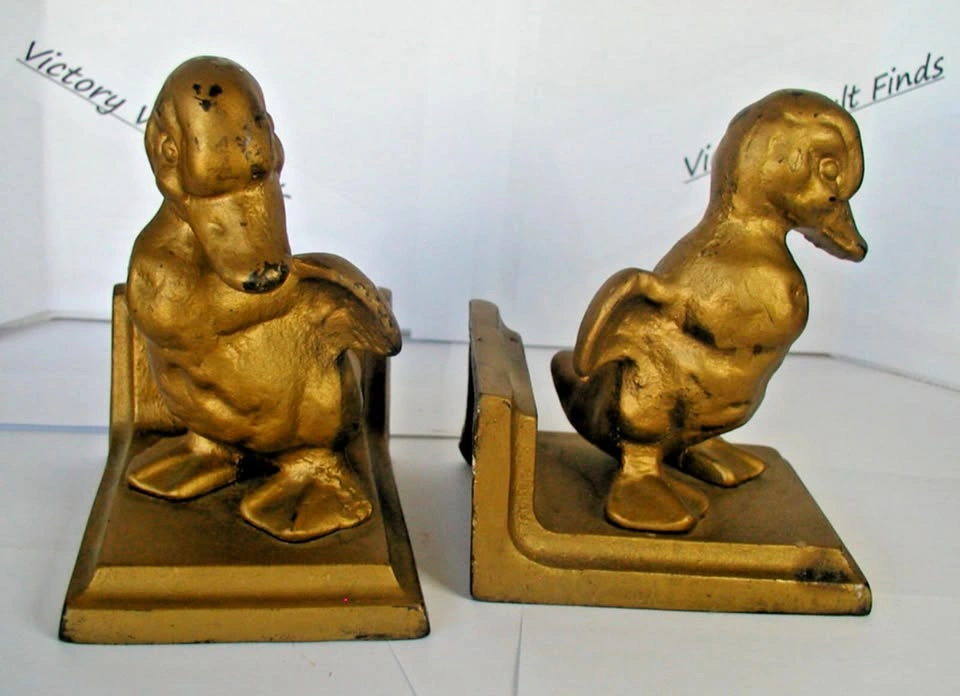 Vintage Duck Bronze colored Bookends - photo 4