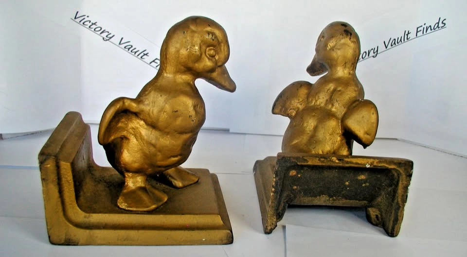 Vintage Duck Bronze colored Bookends - photo 5
