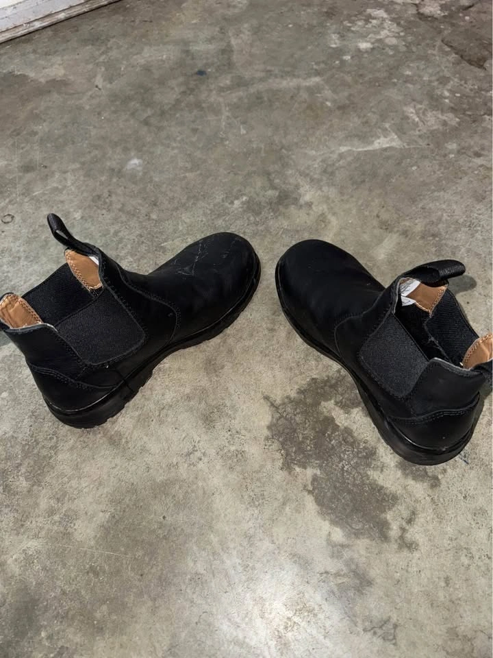 Black WORKLOAD Chelsea Work Boots Size 7.5 - photo 2