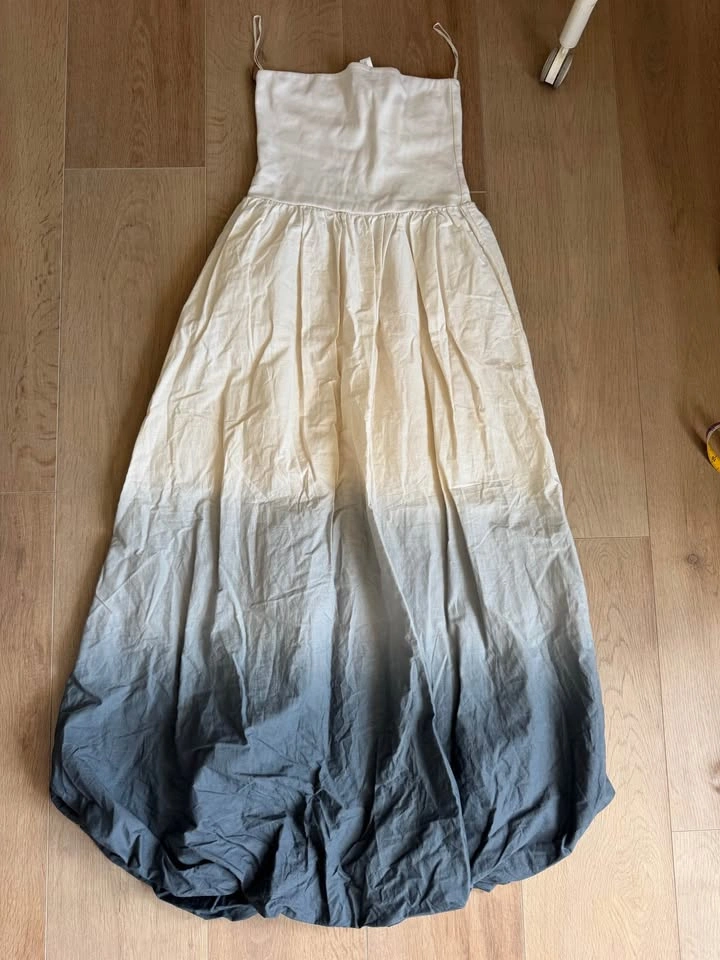 ZARA Ombre Strapless Maxi Dress - photo 2