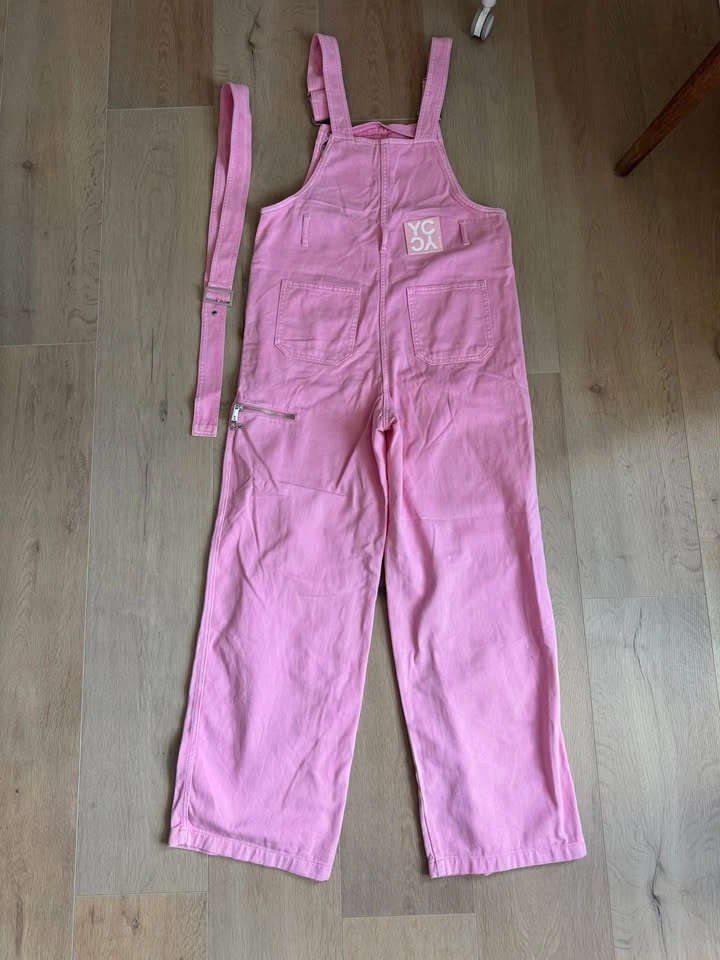 Brand New Vero Moda Pink Denim Overalls with Belt - photo 4