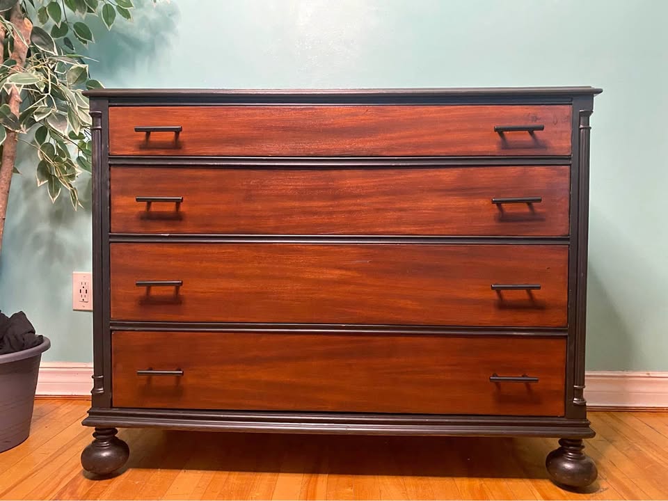 FREE DELIVERY: Modern Mahogany Dresser $350 (HRM)