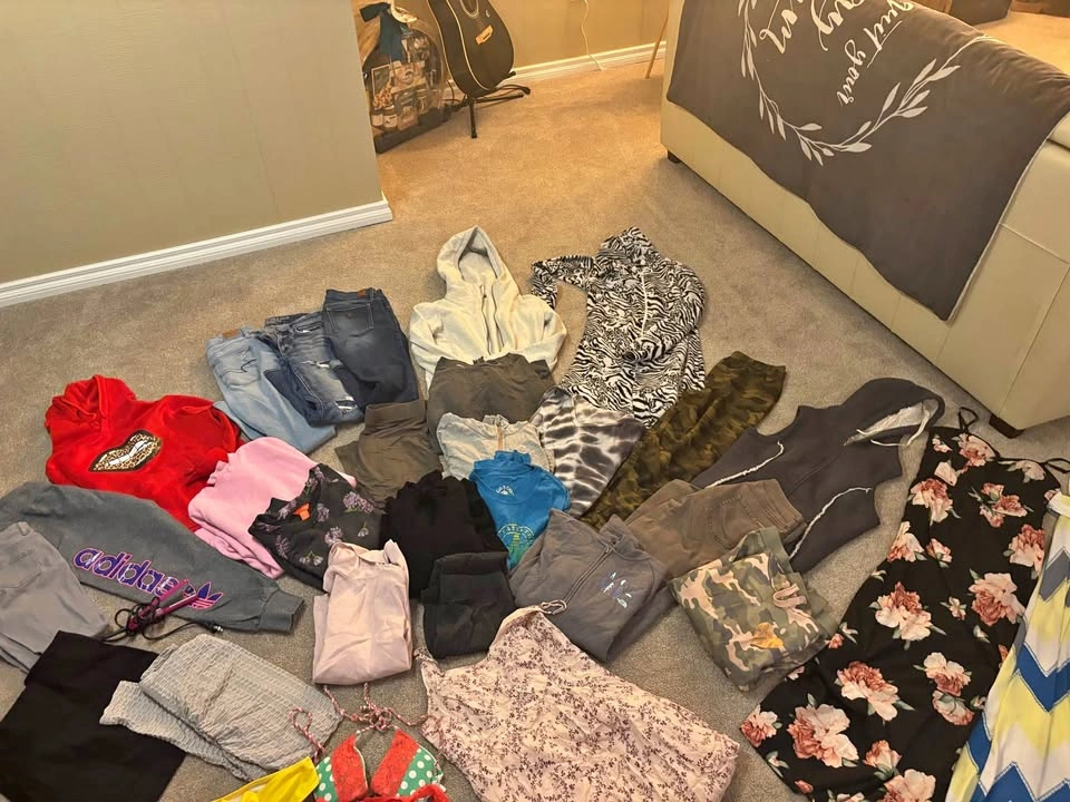 Women’s small bags and clothing bundle