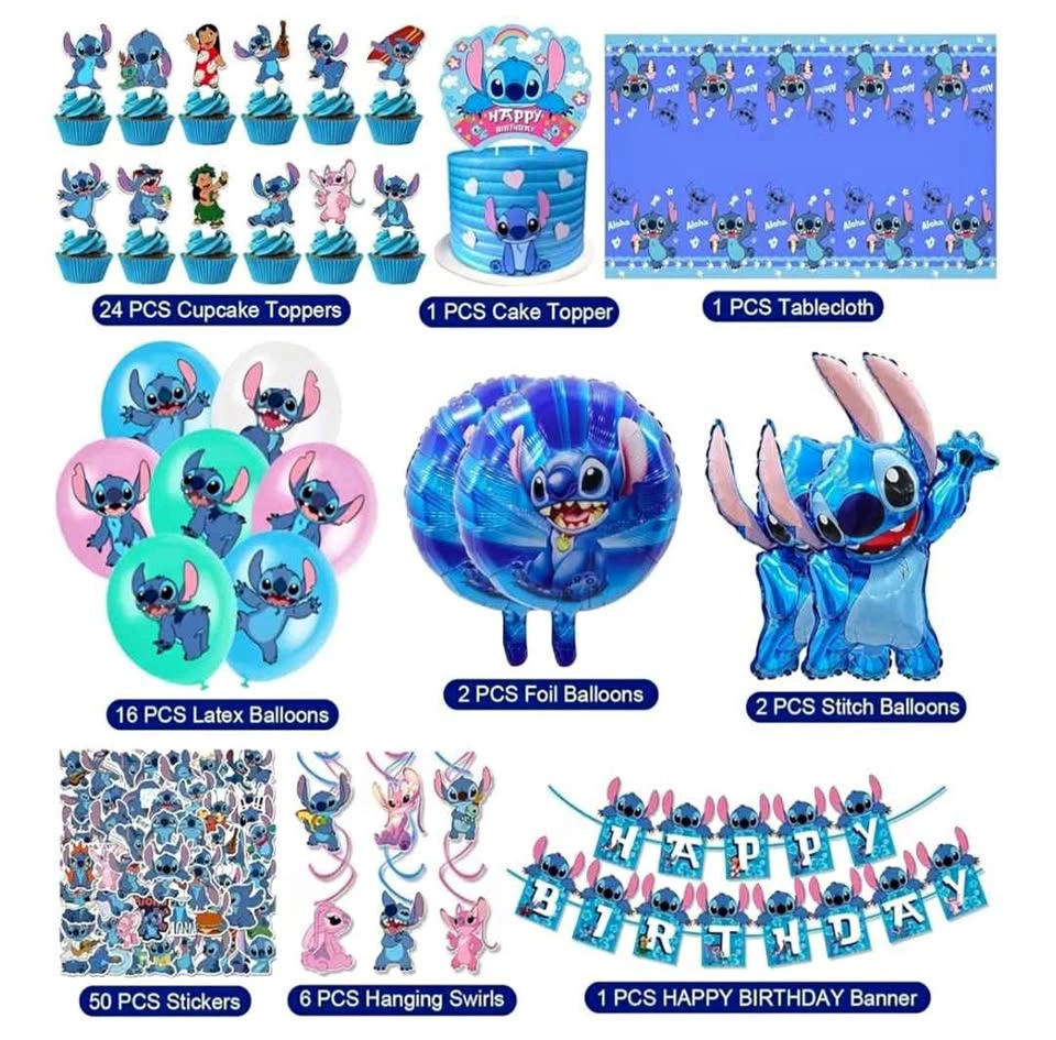 103PCS Stitch Party Supplies