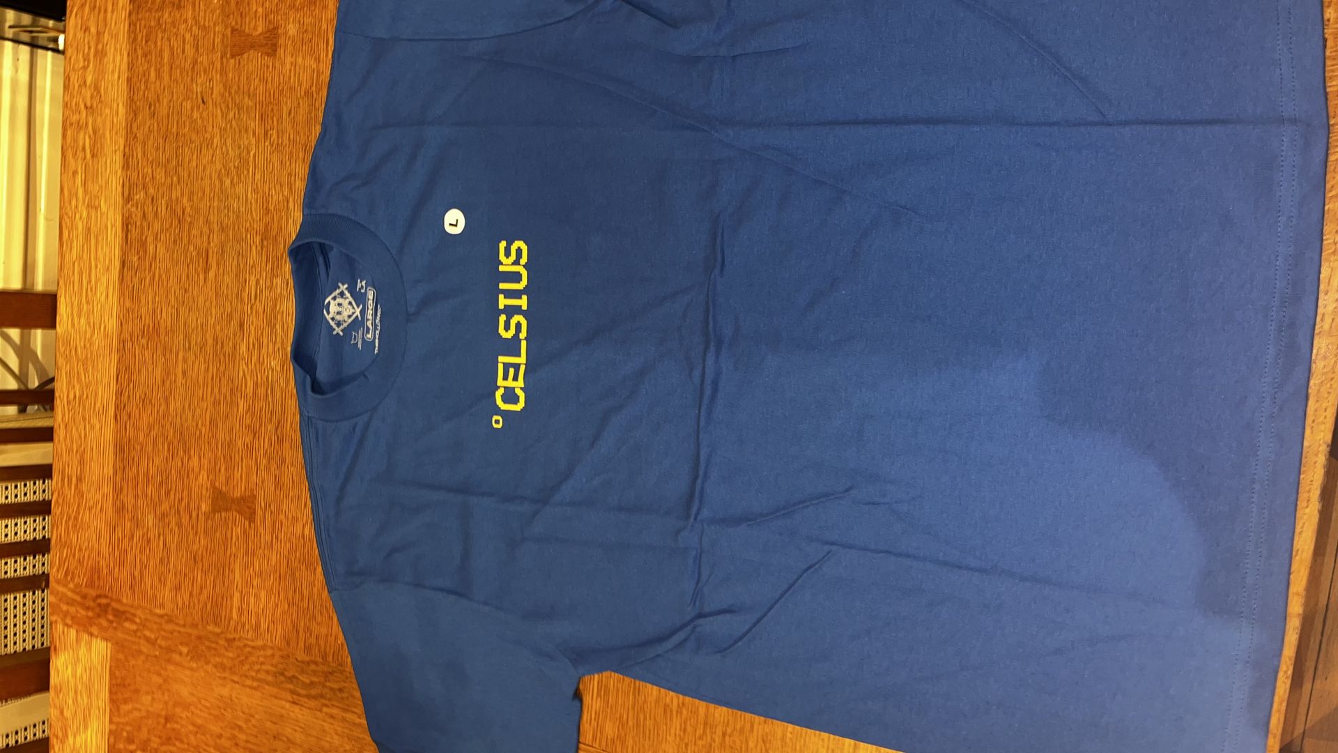 Hollowsquad Celsius Emergency Alert Blue Cotton Graphic T-Shirt - photo 2