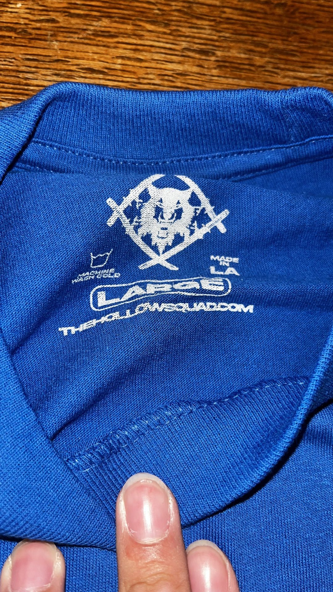 Hollowsquad Celsius Emergency Alert Blue Cotton Graphic T-Shirt - photo 3