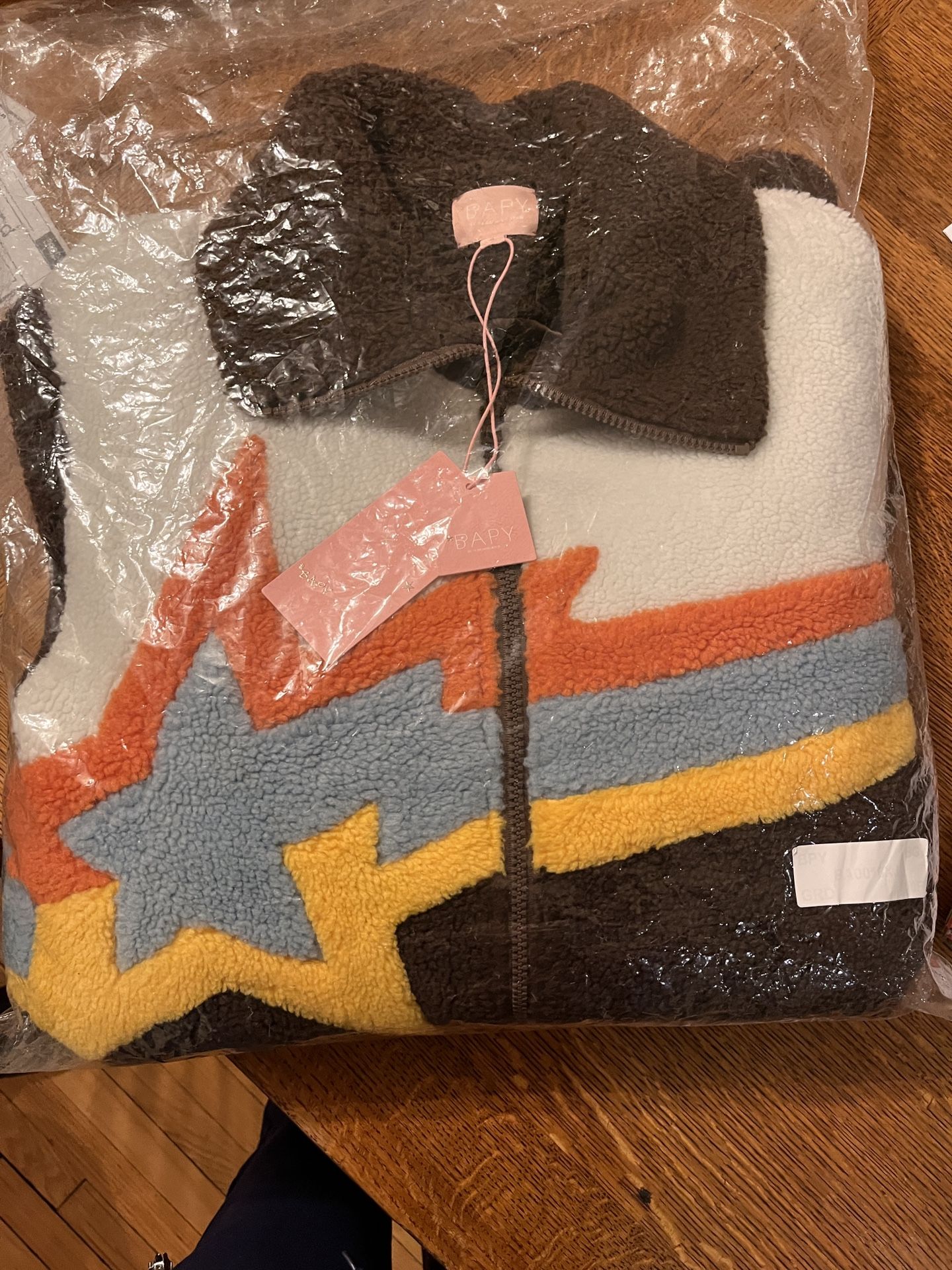 Authentic BAPE BAPY Fleece Coat – Star Logo – Women Medium