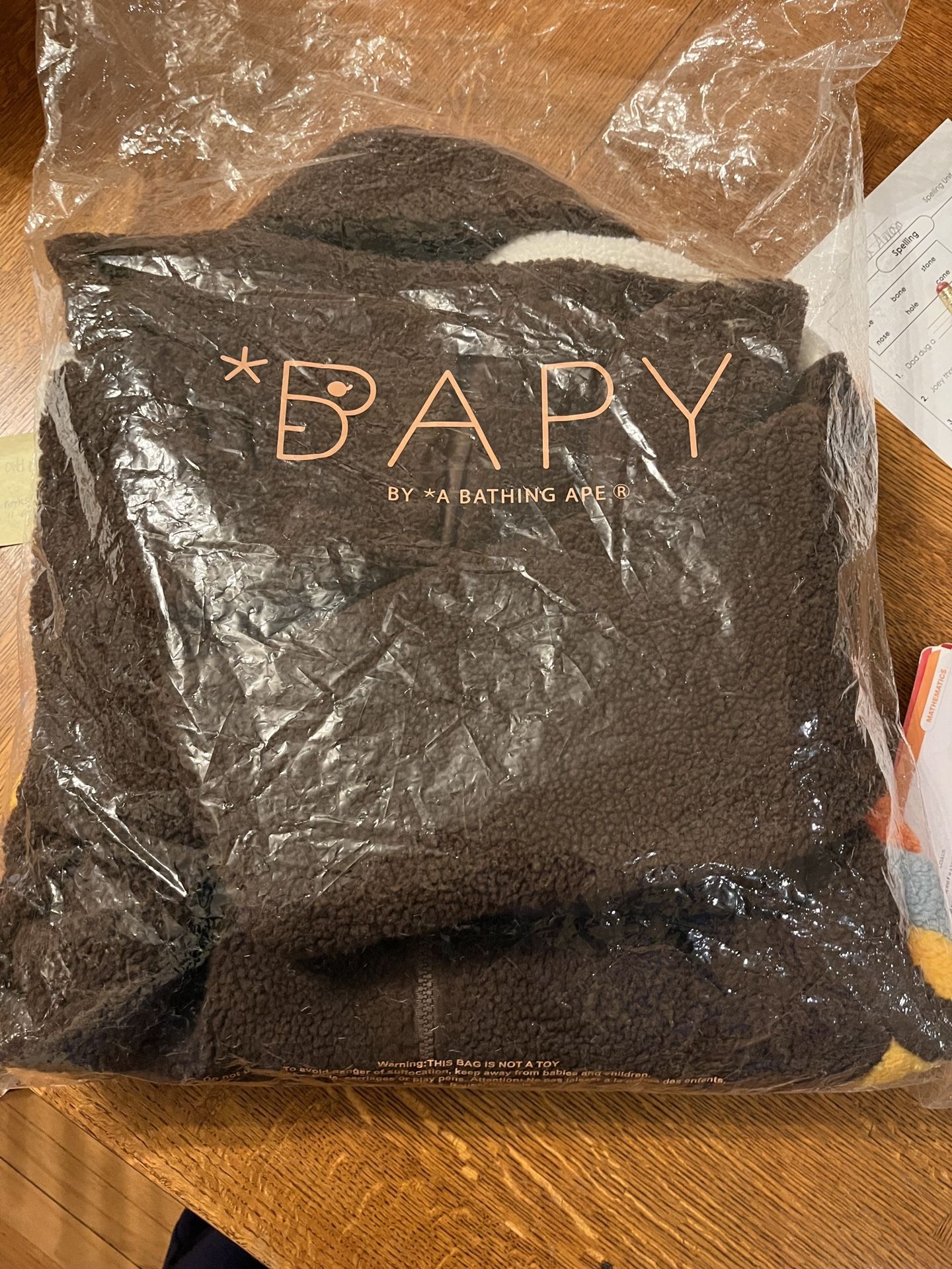 Authentic BAPE BAPY Fleece Coat – Star Logo – Women Medium - photo 2