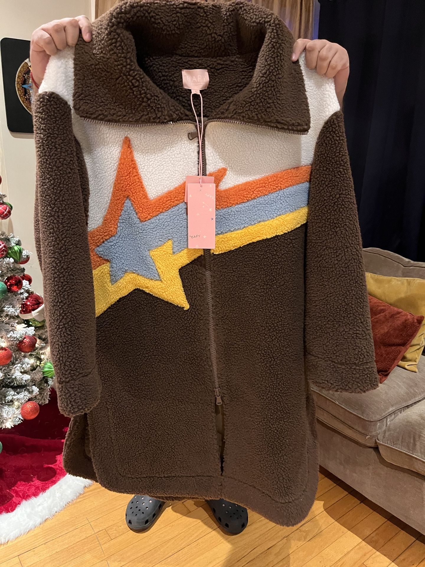 Authentic BAPE BAPY Fleece Coat – Star Logo – Women Medium - photo 4