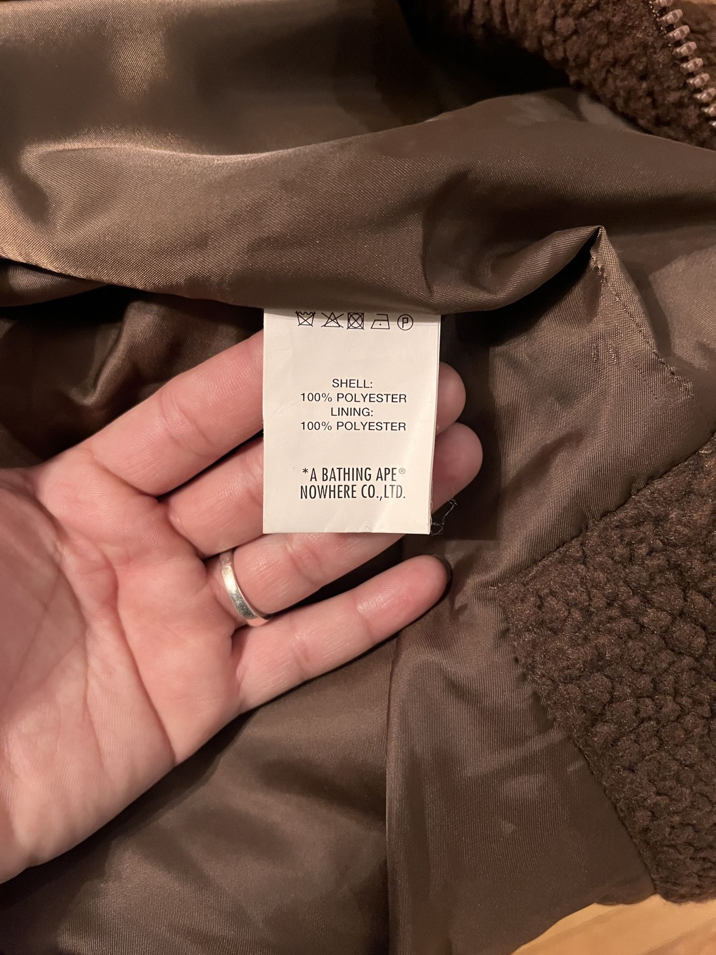 Authentic BAPE BAPY Fleece Coat – Star Logo – Women Medium - photo 5