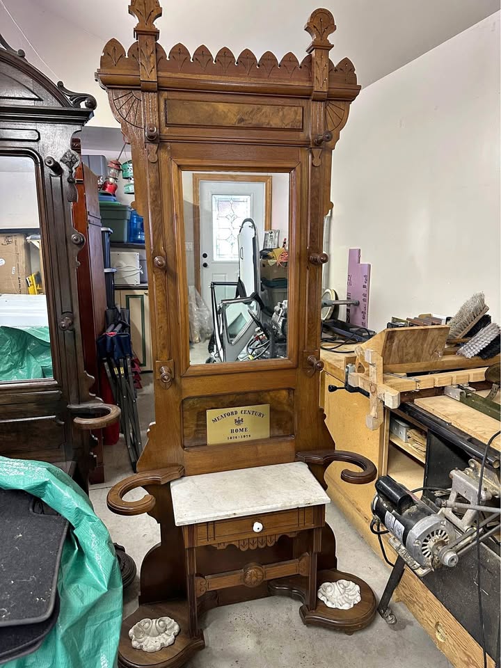 Antique Hall Tree