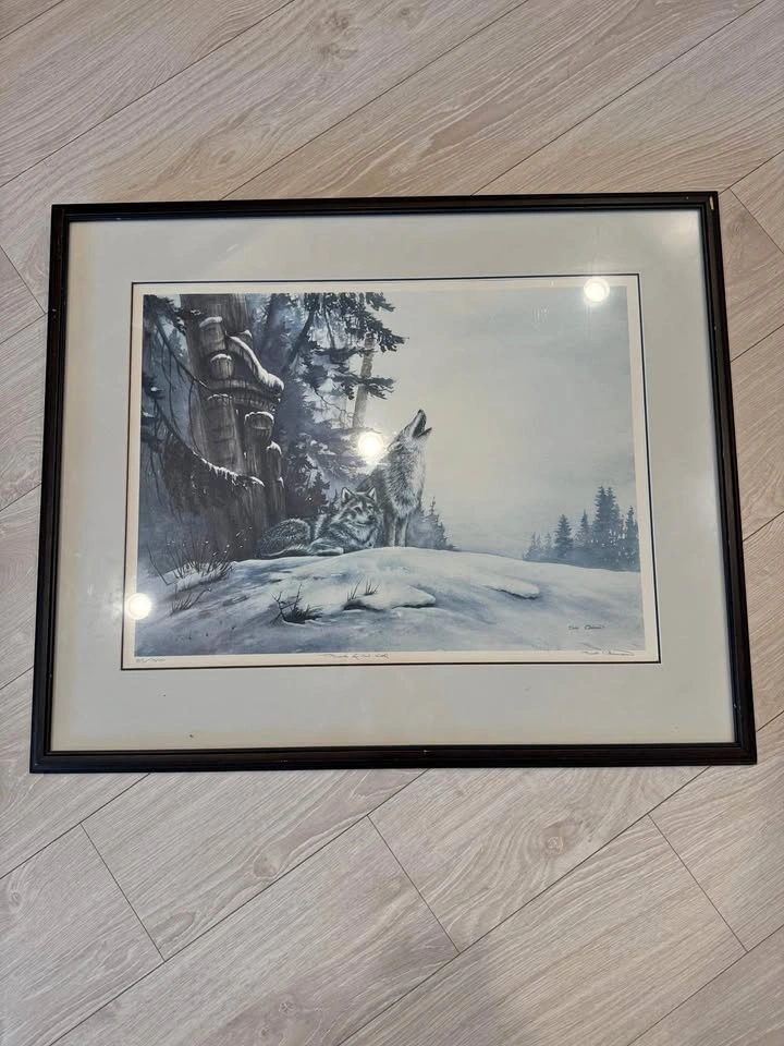 Limited Edition 34/350 Power of The Wolf Sue Coleman Painting