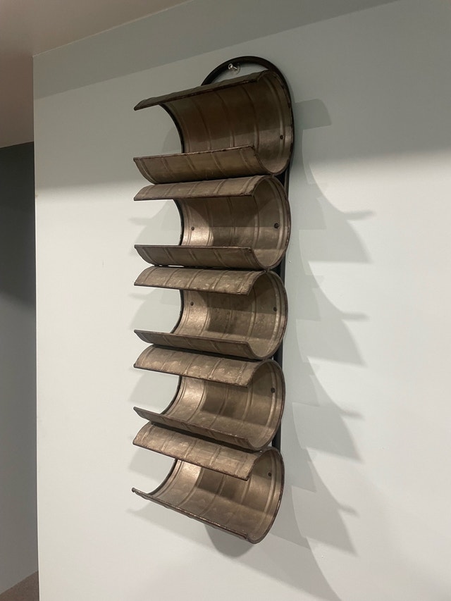 rustic wine rack